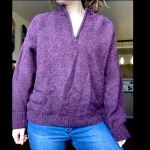 Wool purple sweater